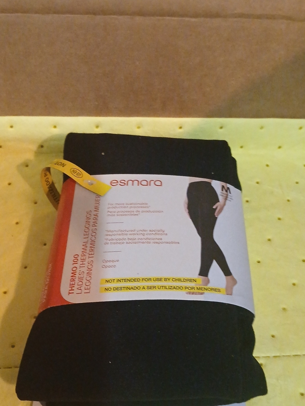 Esmara Women  Black Thermal Leggings Medium nwt